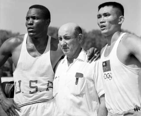 Rafer Johnson, "Ducky" Drake and C.K. Yang