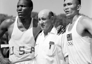 Rafer Johnson, "Ducky" Drake and C.K. Yang