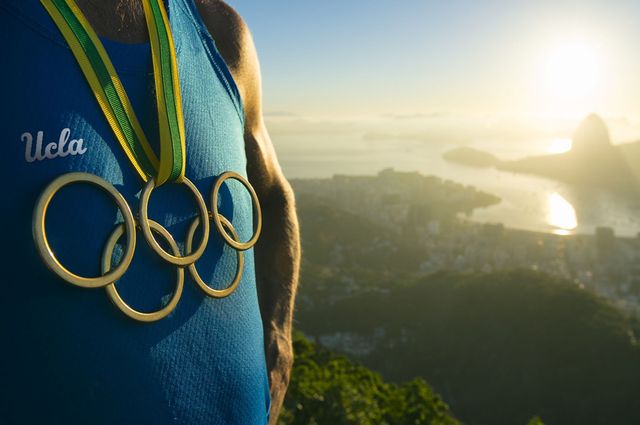 Graphic for story on UCLA in the Olympics