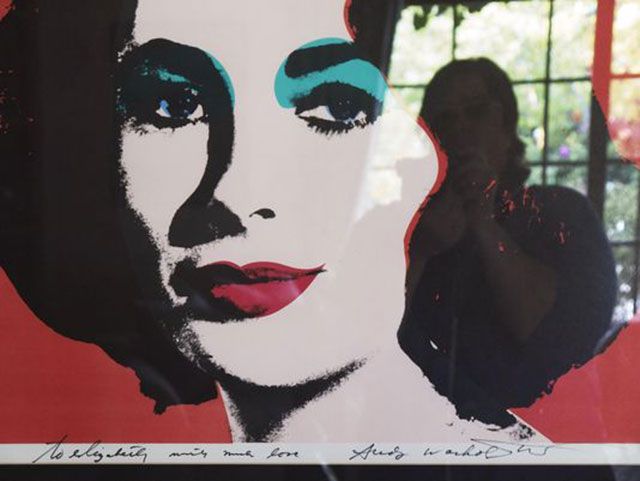 Warhol's screen-print portrait of Elizabeth Taylor