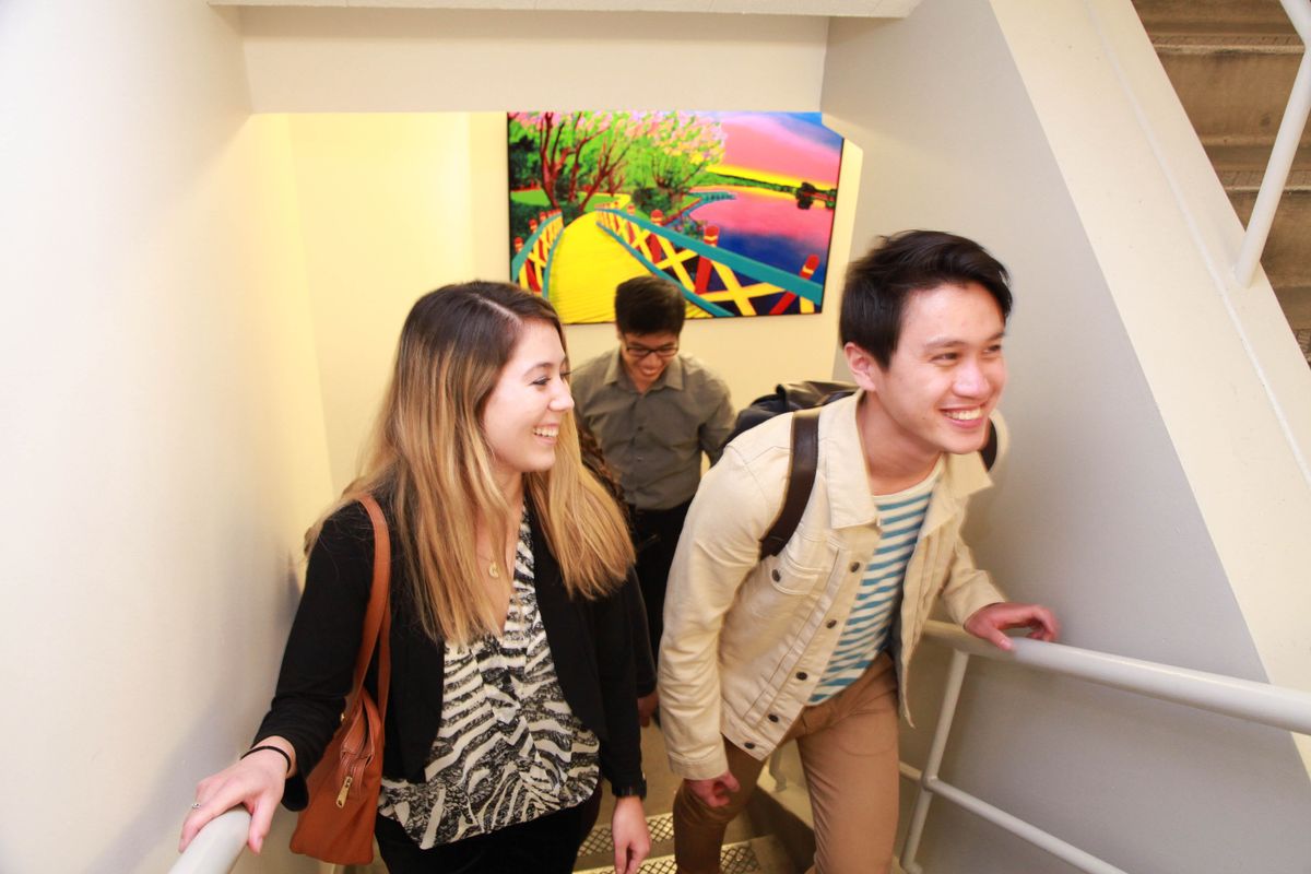Stairs in the UCLA Fielding School of Public Health