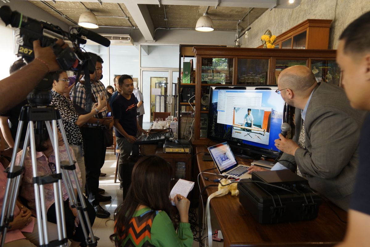 Presentation in Thailand on the restoration project