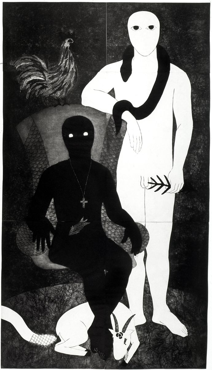 Belkis Ayón, “La familia” (The Family), 1991