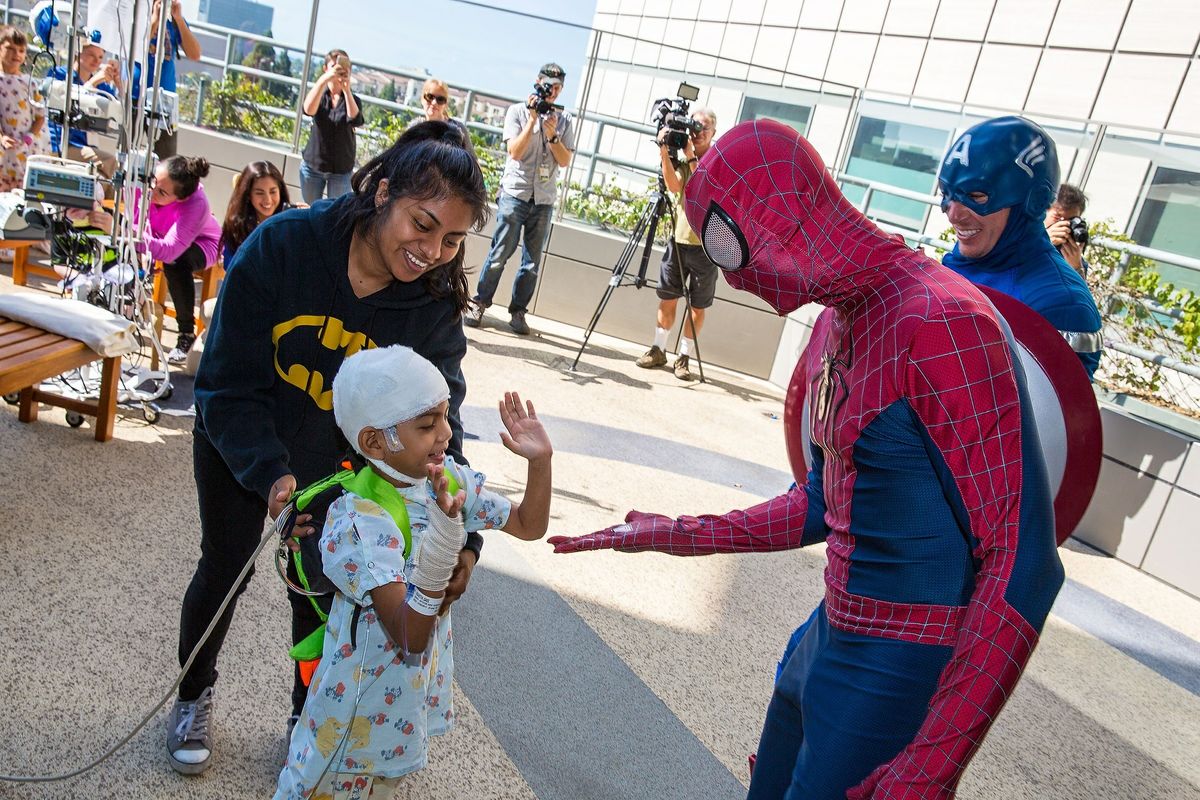 Patient and Spider-Man 