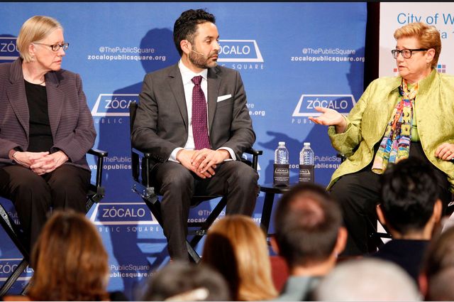 Susan Hildreth, Michel Figueroa and Susan Parker