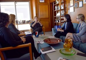 Sheila Kuehl and members of the UCLA advocacy coalition
