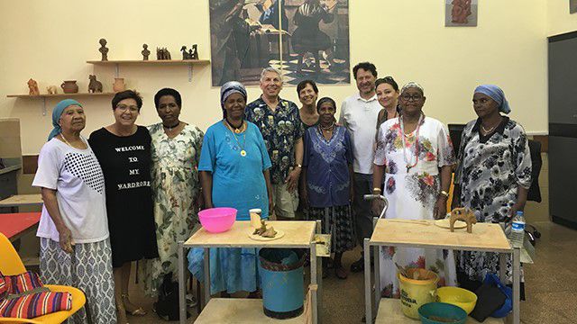 'Clay Sculpture' artists and supporters