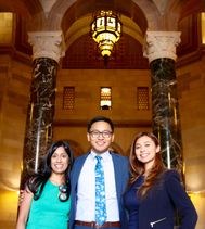 UCLA Luskin students Jayanthi Daniel, JC De Vera and Tammy Barreras 
