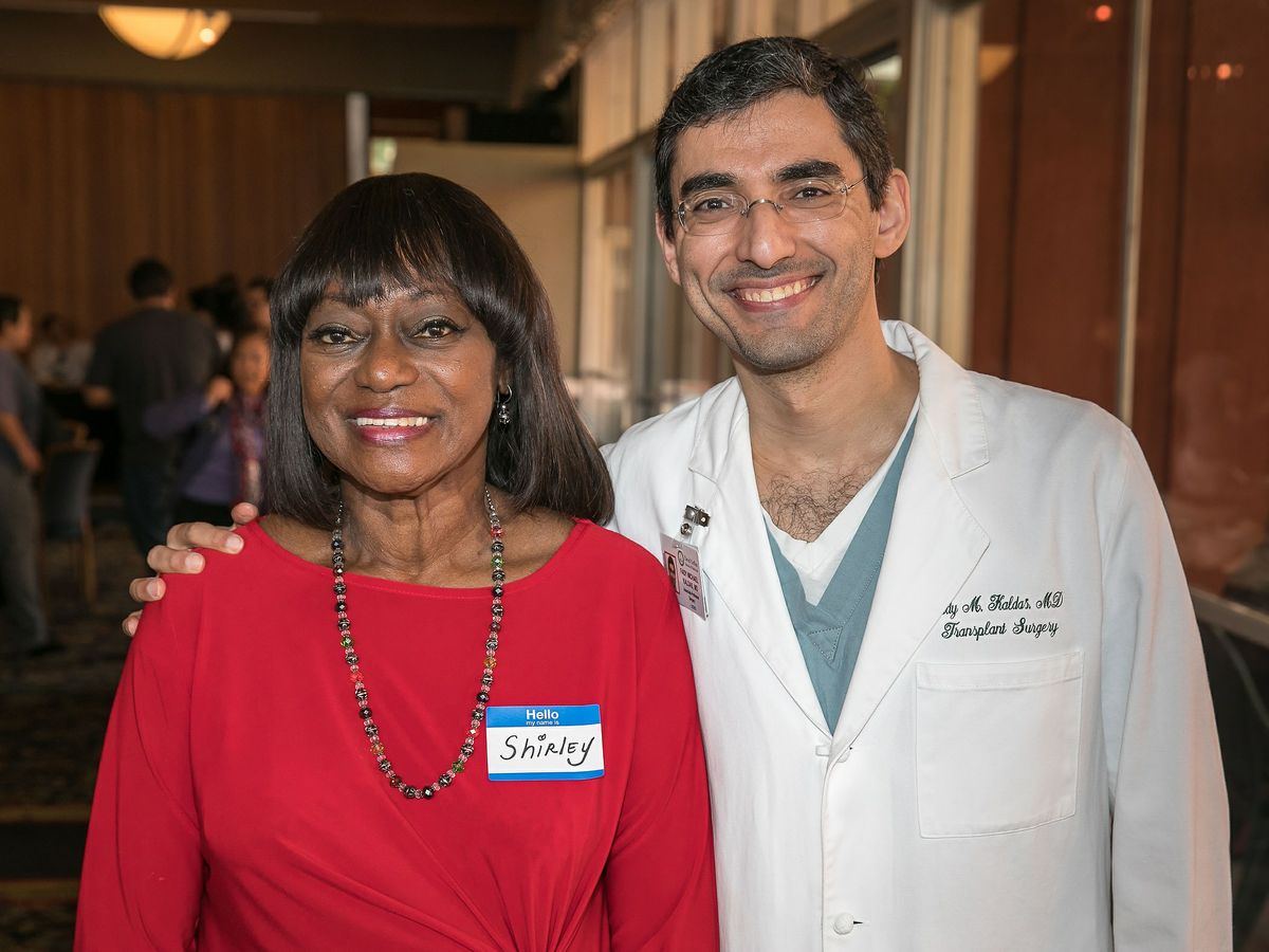 Shirley Polk and Dr. Fady Kaldas