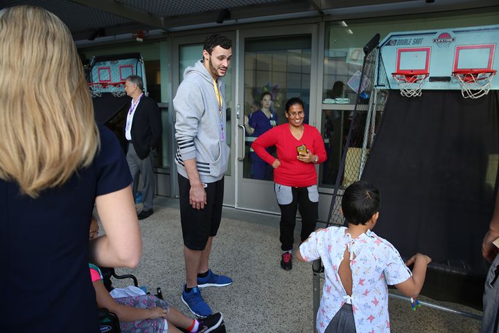 Larry Nance Jr. and a patient
