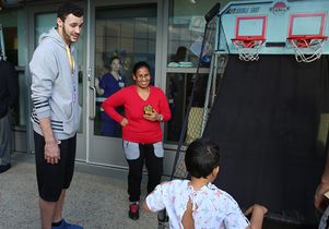 Larry Nance Jr. and a patient