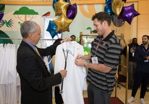 Dr. John Mazziotta and Luke Walton 