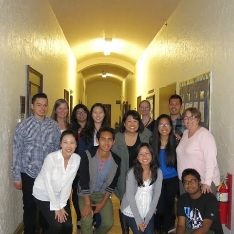 UCLA Squared students, Sarah Bang, high school counselor and partners from the Graduate School of Education and Information Studies