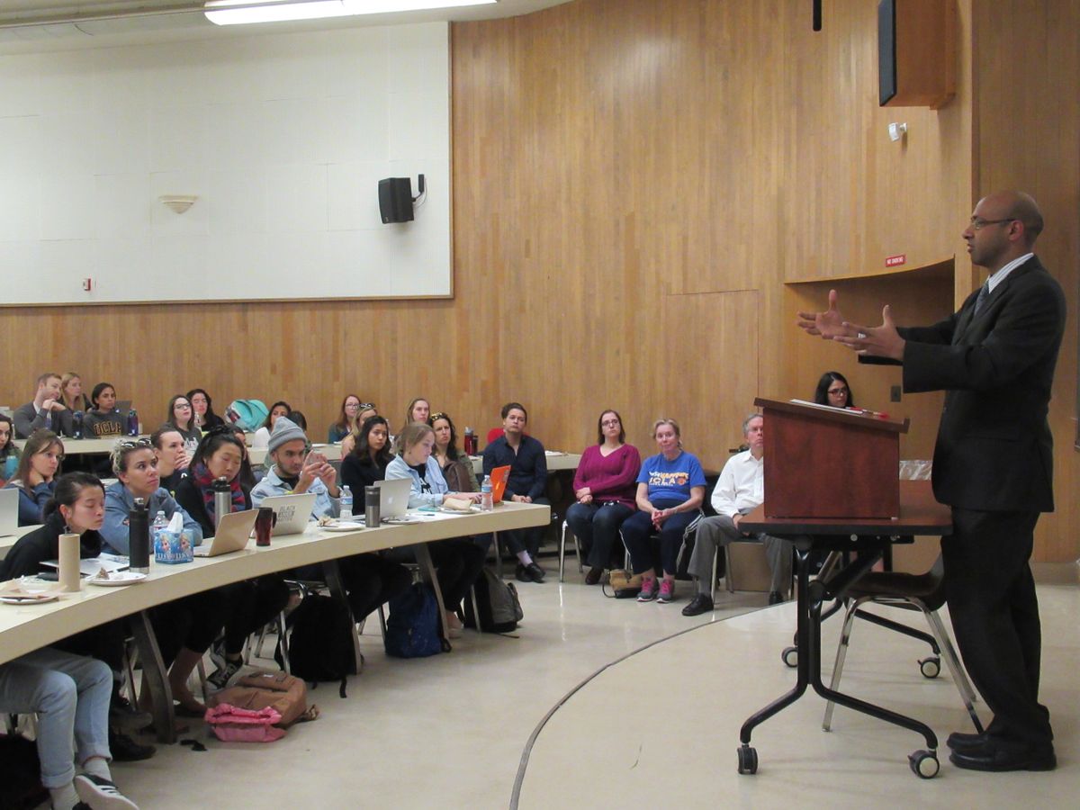 Ahilan Arulanantham lectures at UCLA School of Law