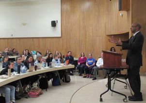 Ahilan Arulanantham lectures at UCLA School of Law