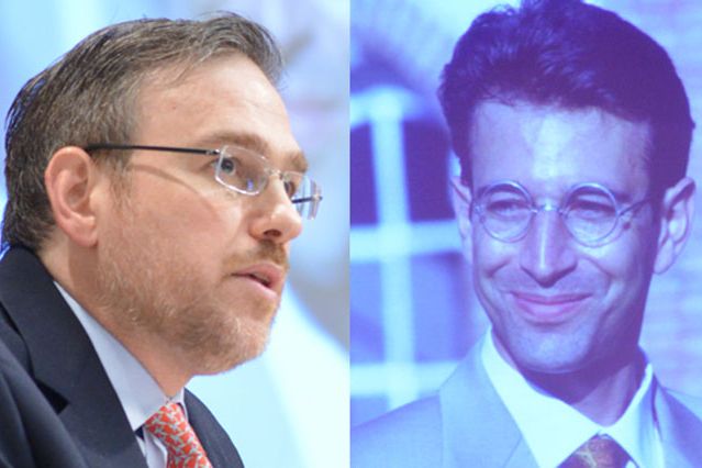 Bret Stephens and photo of Daniel Pearl