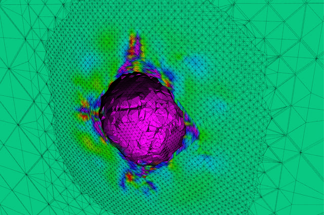 A model of the formation of bubbles in metals under extreme pressure