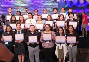 UCLA students at biomedical research conference