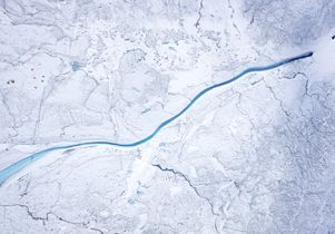 Drone footage of camp