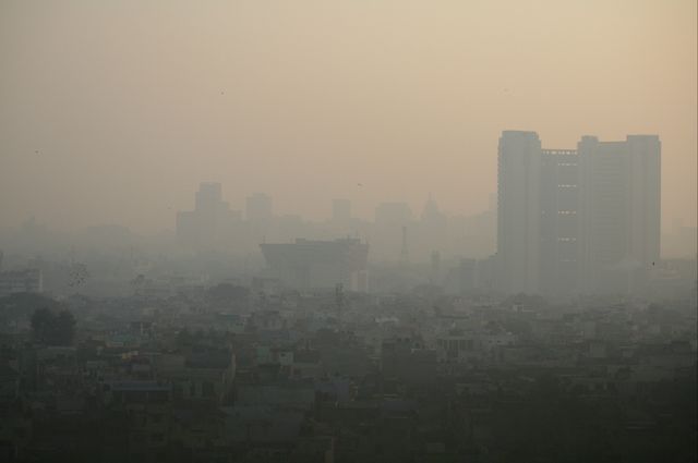 Pollution in Delhi, India 