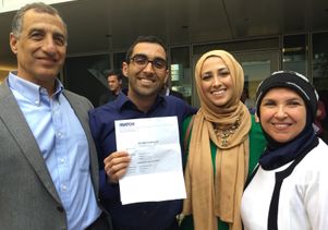 UCLA medical student Mostafa Al-Alusi and his family