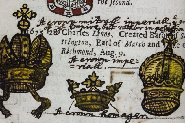 Details from an annotated copy of Peter Heylyn’s "A Help to English History" (1680)