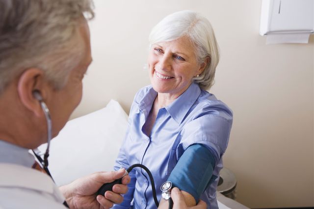 Doctor and older patient