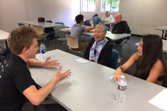 UCLA students, patients with dementia