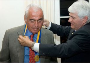 Lloyd Cotsen and Gene Block 