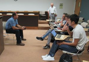 Alex Tamin and UCLA law students