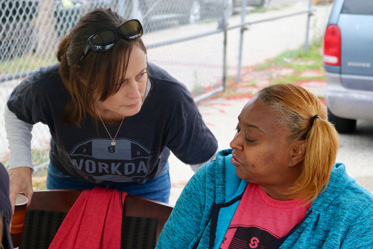 Kim Manos and Kathryn Wooten