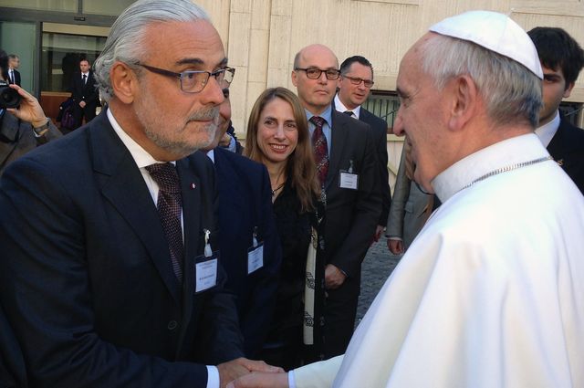 Marcelo Suárez-Orozco and Pope Francis