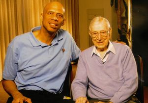 Kareem Abdul-Jabbar and Coach John Wooden