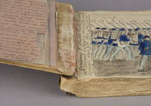 Sketchbook front leaves