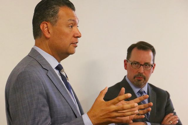 Alex Padilla and Dean Logan