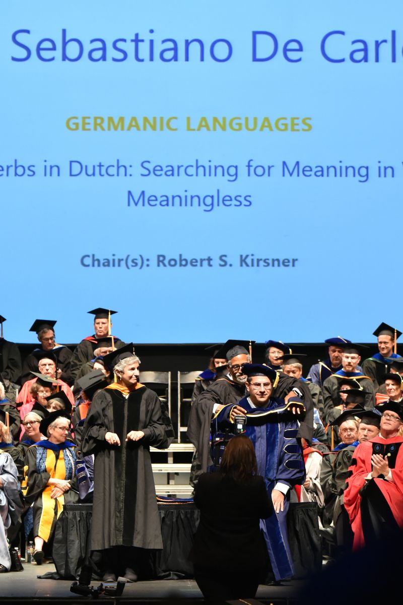 Hooding of a new Ph.D