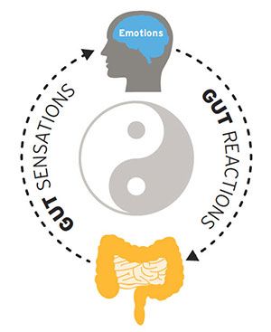 Illustration of the gut-brain dialogue