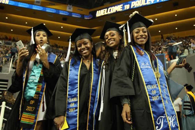 Friends at commencement