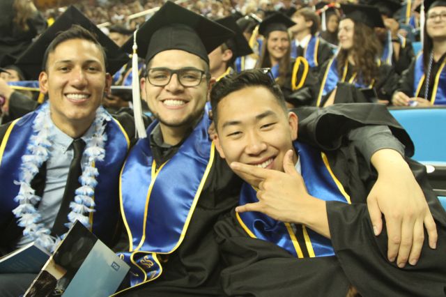 Friends at commencement