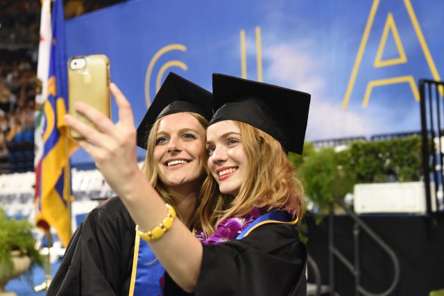 Commencement selfies
