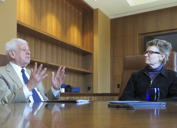 Albert Carnesale and Christine Peterson