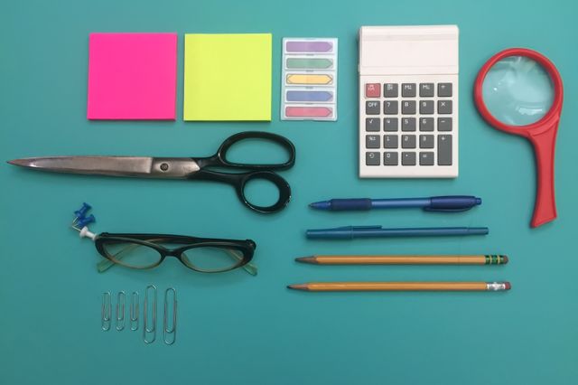 Order and organization of office supplies