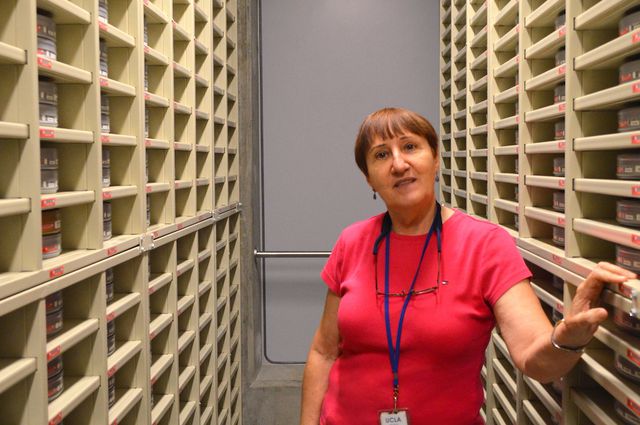 Rosa Gaiarsa in the film vault