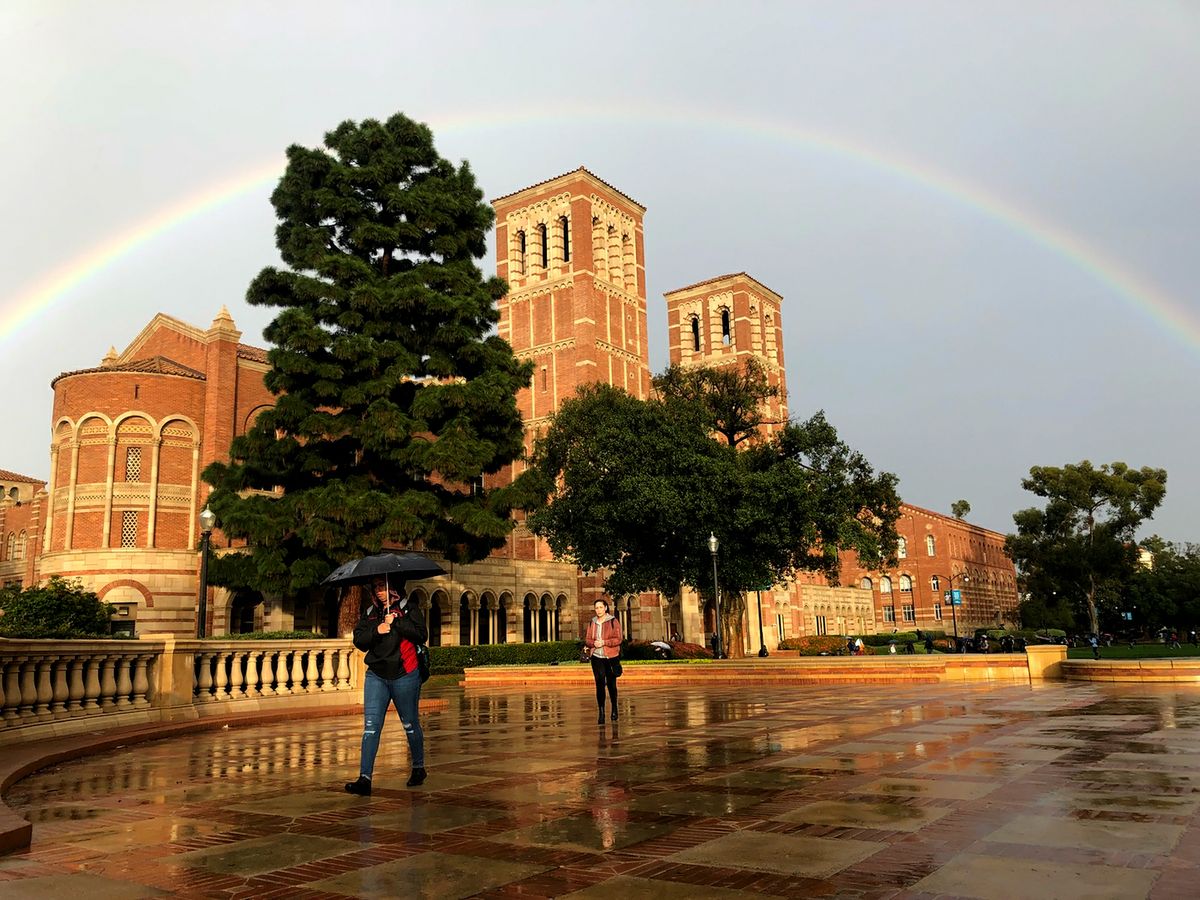 Rainbow over UCLA's Royce Hall