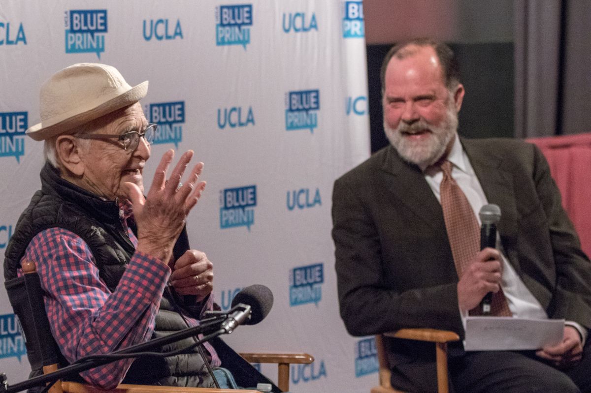 Norman Lear and Jim Newton