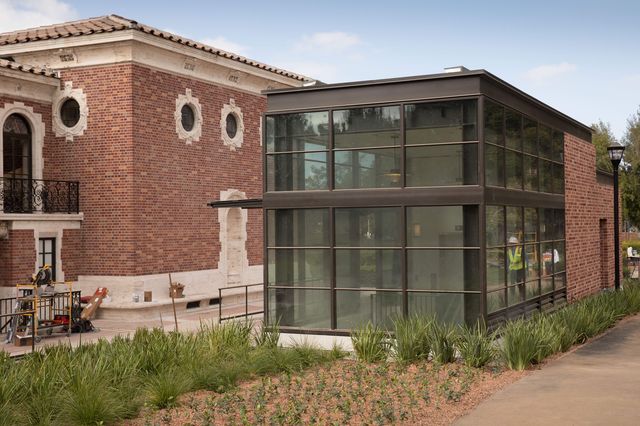 Clark Library construction