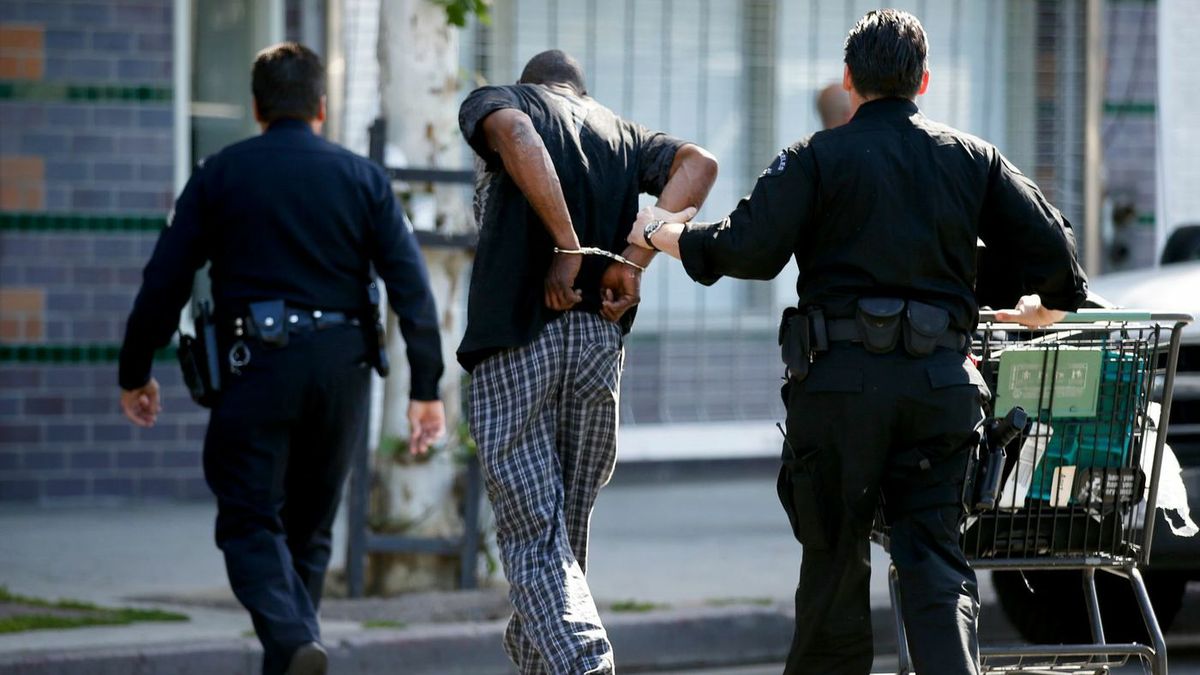 Skid Row arrest in L.A.