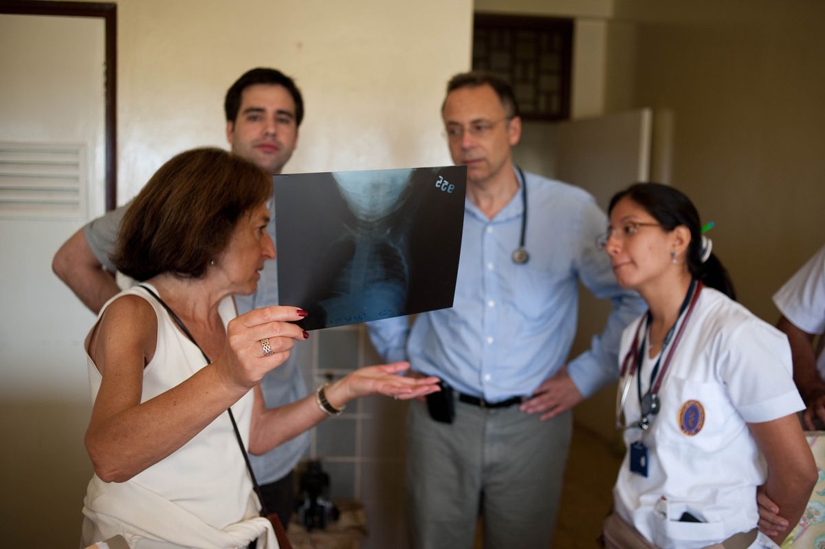 Dr. Lee Miller and Dr. Ryan Coller in Peru