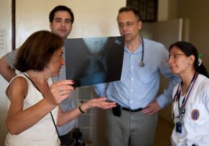 Dr. Lee Miller and Dr. Ryan Coller in Peru