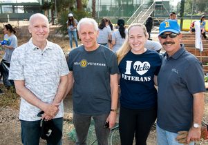 UCLA volunteers at VA Veterans Garden